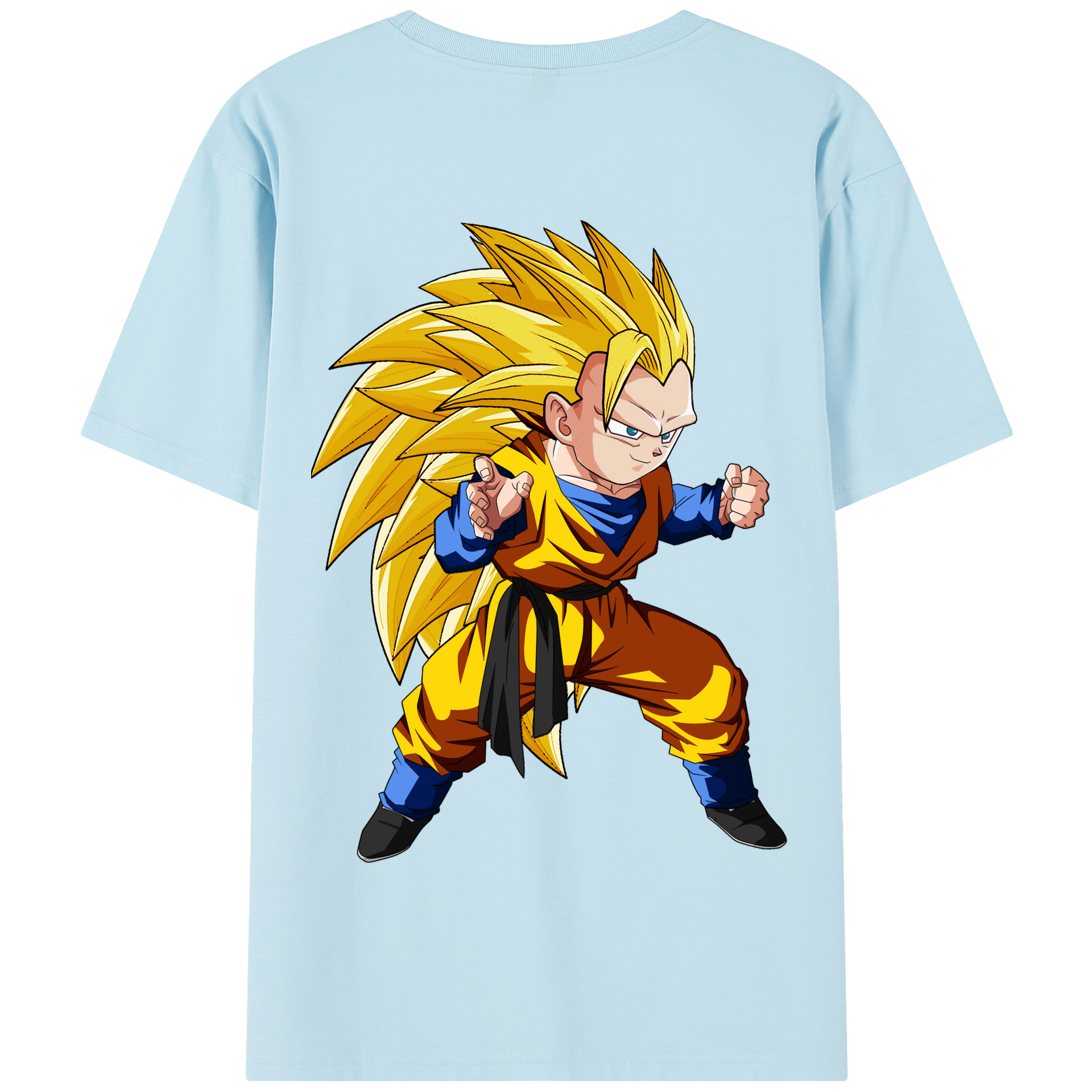 （画像用） ドラゴンボール ベジータ四世（Bejīta Yonsei）DRAGON BALL Vegeta IV 綿100％半袖Tシャツ（背面プリント）